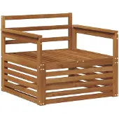 vidaXL 2 stk. Outdoor-Sofa Natur