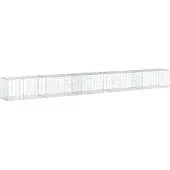 Syfax Gabione mit Deckel 500x50x50 cm Verzinktes Eisen