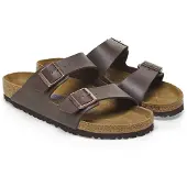Birkenstock Arizona Soft Footbed In Dark Brown | Regular Fit – 7.5 UK - 41 EU - 10/10.5 F & 8/8.5 M US / Dark Brown