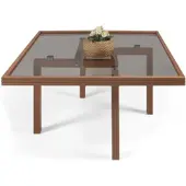 AEA Luxus Wohnzimmer Couchtisch Glastisch Designer Einrichtung Beistelltisch