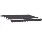 vidaXL Manuell einziehbare Markise Anthrazit 3 x 2,5 m