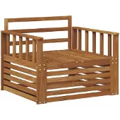 vidaXL 2 stk. Outdoor-Sofa Natur
