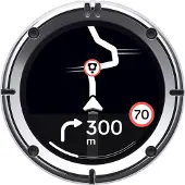 Beeline Navigationsgerät Moto II Moto II Classic, Aluminium-Gehäuse, Edelstahl poliert