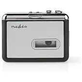 Nedis ACGRU100GY Kassetten-Adapter tragbar Kassette zu MP3 USB