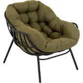 Lesli Living Relaxsessel Cozy Olive anthrazit/olivgrün
