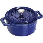 Staub Minis, Einzelpfanne, Blau, Eisenguss, 0,25 l, 10 cm, 700 g