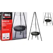 Marka Niezdefiniowana Dreibein-Gartengrill IGNIS mit Feuerschale und Grillrost, 151 cm