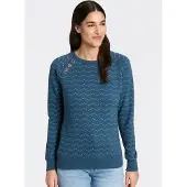 Ragwear "DARIA ZIG ZAG O", mit Zierknöpfen am Ausschnitt