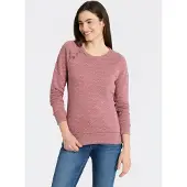 Ragwear Sweatshirt "DARIA ZIG ZAG O", mit Zierknöpfen am Ausschnitt