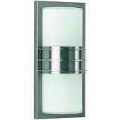 Albert 696131 Wand- und Deckenleuchte Typ Nr. 6131 - Edelstahl, für 2 x Lampe, E27