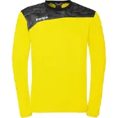 Kempa Trainingsshirt "Sweatshirt Athletics 29", Herren, Gr. XXL, gelb (limonengelb, schwarz), Obermaterial: 100% Polyester Pol. recyc.., Shirts Trainingsshirt