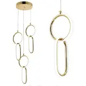 Toolight Led-Hängelampe G077-3Cpr Gold