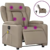 Sonstiges Massagesessel Elektrisch Cappuccino-Braun Kunstleder