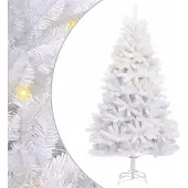 Syfax Künstlicher Weihnachtsbaum 300 LEDs PVC und Stahl Weiß
