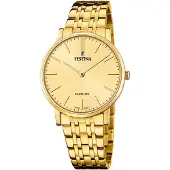 Festina Quarzuhr , gold (goldfarben, gelbgoldfarben, gelbgoldfarben), Armbanduhren, Herren, goldfarben, Quarzuhr, Armbanduhr, Damenuhr, Herrenuhr, Swiss Made, Edelstahlarmband, analog