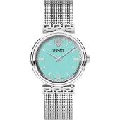 Versace Mythos Damenuhr silber tuerkis