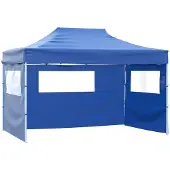 Syfax Party-Zelt Blau 280 x 410 x 315 cm Oxford-Stoff