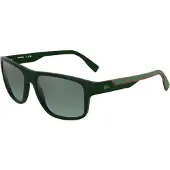 Lacoste Men's Sunglasses L6057S - Matte Green with Gradient Mirror Green Lens