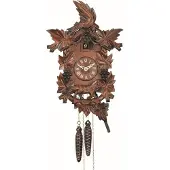 Engstler - 932_Q - Kuckucksuhr - Quarz - Nussbaum - 38 cm