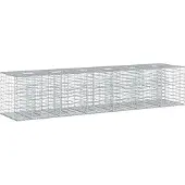 vidaXL Gabionen-Hochbeet 2 stk. 260 x 60 x 55 cm Verzinkter Stahl