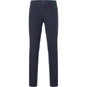 MAC Stoffhose "Traveller", Herren, Gr. 40, Länge 34, blau (midnight blau), Web, Obermaterial: 62% Polyester, 33% Viskose, 5% Elasthan, unifarben, slim fit knöchellang, Hosen Stoffhose