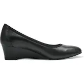 Tamaris Damen Pumps/ Keilpumps Schwarz Glattleder Größe: 37