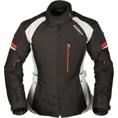 Modeka Violetta Damen Motorrad Textiljacke, schwarz/hellgrau, 44
