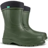 Demar Damen Gummistiefel Laura Regenstiefel Garten Arbeitsschuhe EVA gefüttert Khaki Grün 37