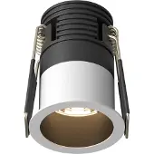 Maytoni LED Einbaustrahler Minor - 5 W , Schwarz/Weiß , Aluminium