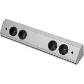Wipo Steckdosenleiste Corner Compact, L 560 mm, Edelstahl Effekt