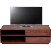 Mendler TV-Rack HWC-J78, Fernsehtisch Lowboard Kommode, Schublade, MDF 42x140x40cm Walnuss-Optik