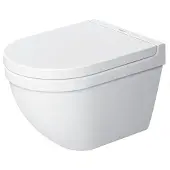 Duravit Wand-WC, Tiefspüler Starck 3 Compact 37,5x48,5cm, 4,5 l, weiß WonderGliss