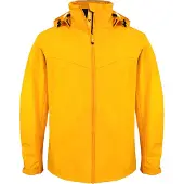 Crazy4Sailing Segeljacke Texel Gelb S wasserdicht winddicht atmungsaktiv mit abnehmbarer Kapuze