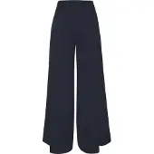 LASCANA Culotte , Damen, Gr. 40/42, N-Gr, blau (marine), Obermaterial: 93% Polyester, 7% Elasthan, Basic, Hosen Culotte, mit gerundetem Beinsaum in weich fließender Qualität