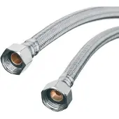 Invena Flexibler Stahlgeflechtschlauch 1/2"x1/2", Länge 40 cm