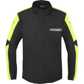 Germot Herren Motorrad Regenjacke Bergen, Schwarz , S