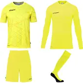 Uhlsport Prediction Torwart Set 128 fluo gelb/schwarz
