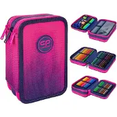 CoolPack - JUMPER 3 - Dreifach-Federmäppchen mit Zubehör - GRADIENT FRAPE