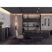 Xl Moebel Gmbh Designer Büromöbel SChreibtisch Sideboard Schwarze Arbeitszimmermöbel