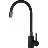 Deante Küchenarmatur mit flexiblem Auslauf, schwarz Asti Nero