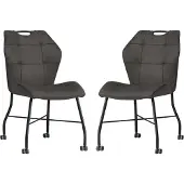MX Sofa Esszimmerstuhl Lee - Anthrazit (2er-Set)