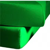 Fleuresse Spannbettlaken "Jenny C aus feinfädigem Mako-Jersey", grün (grasgrün), L:220cm, Mako-Jersey, Obermaterial: 100% Baumwolle, Bettlaken, Spannbettlaken, für Matratzen bis 23 cm Höhe