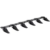 Vevor Schaufelzahnstange, 120 cm, Hochleistungs-Traktorschaufel, 6-Zahn-Schiene für Lader, Traktor, Kompaktlader, 2000 kg Tragkraft, Anschraubdesign, für effiziente Bodenausgrabung und Schaufelschutz