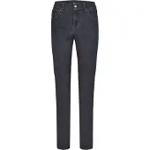 ANGELS 5-Pocket-Jeans "CICI", Damen, Gr. 42, Länge 28, blau (night blau), Denim/Jeans, Obermaterial: 77% Baumwolle, 21% Polyester, 2% Elasthan, slim fit, Jeans 5-Pocket-Jeans, aus sportivem Denim