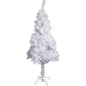 Linder Exclusiv GmbH LEX Künstlicher Weihnachtsbaum inkl. Ständer, Weiß, 150 cm