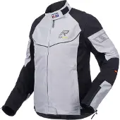 Rukka Airgobina Damen Motorrad Textiljacke, hellgrau/schwarz, 34
