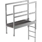 MUNK Günzburger Steigtechnik Munk Attika-Überstieg Alu-blank Sonderlänge - 062185