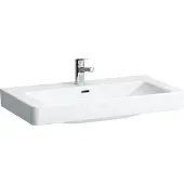 Laufen PRO S Aufsatzwaschtisch, 1 Hahnloch, mit Überlauf, 850x465mm, H8169654001041, Farbe: Weiß mit LCC