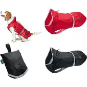 Hunter Uppsala Rain, Hund, Regenjacke, Schwarz, Polyester, Einfarbig, Maschinenkaltwäsche