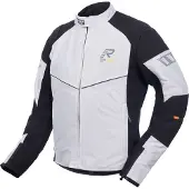 Rukka Airgobi Motorrad Textiljacke, hellgrau/schwarz, 56